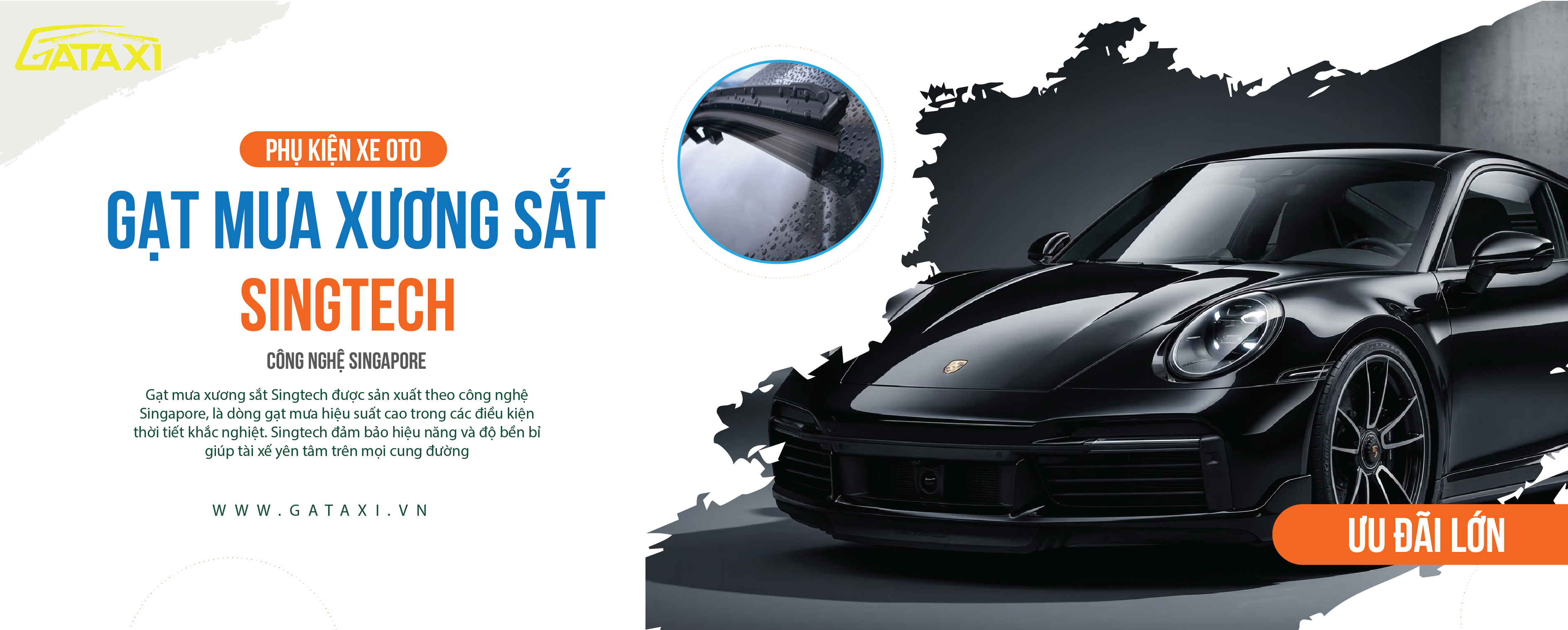 Gạt Mưa Xương Sắt Singtech