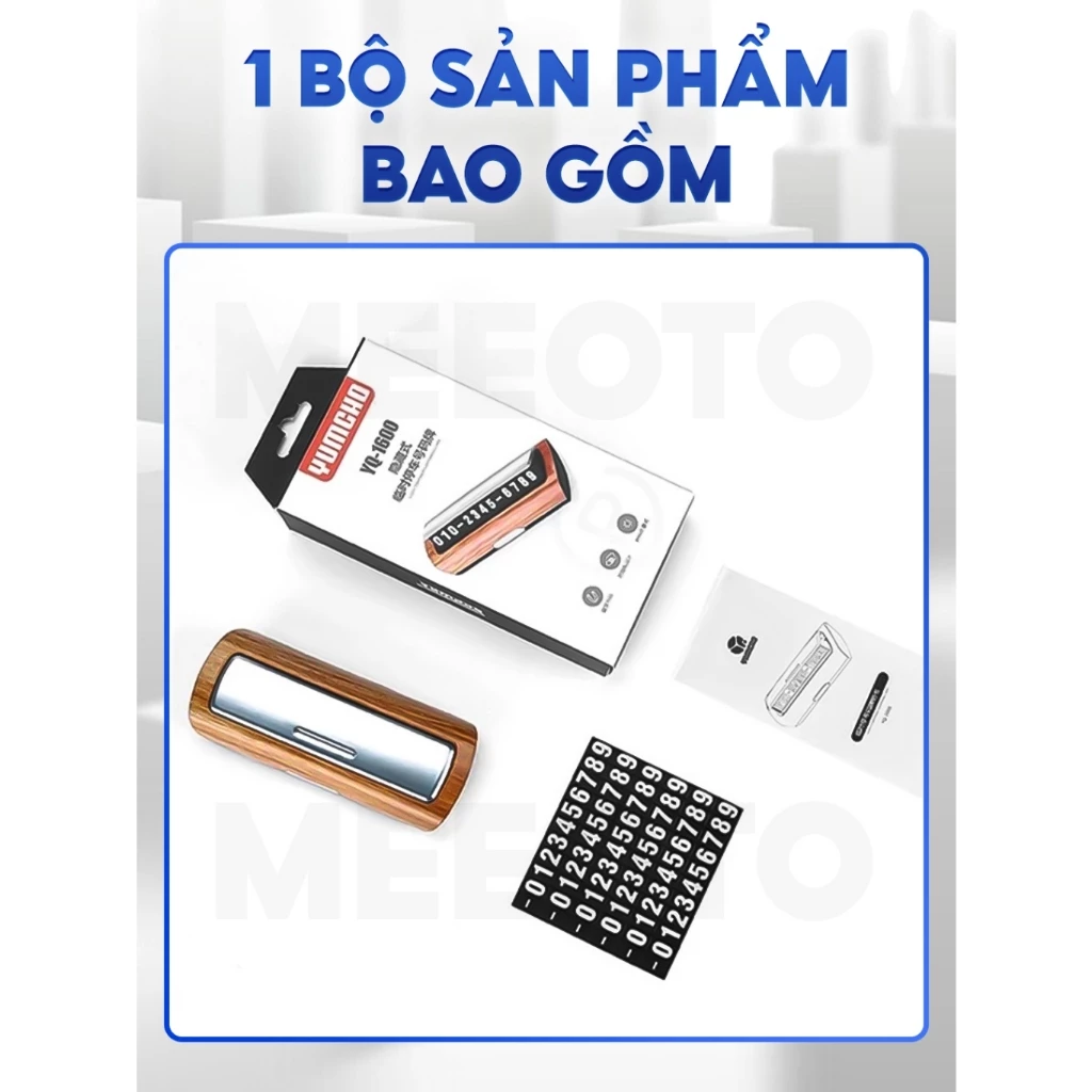 Bảng số điện thoại vân gỗ YUMCHO