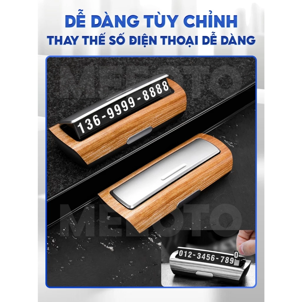 Bảng số điện thoại vân gỗ YUMCHO